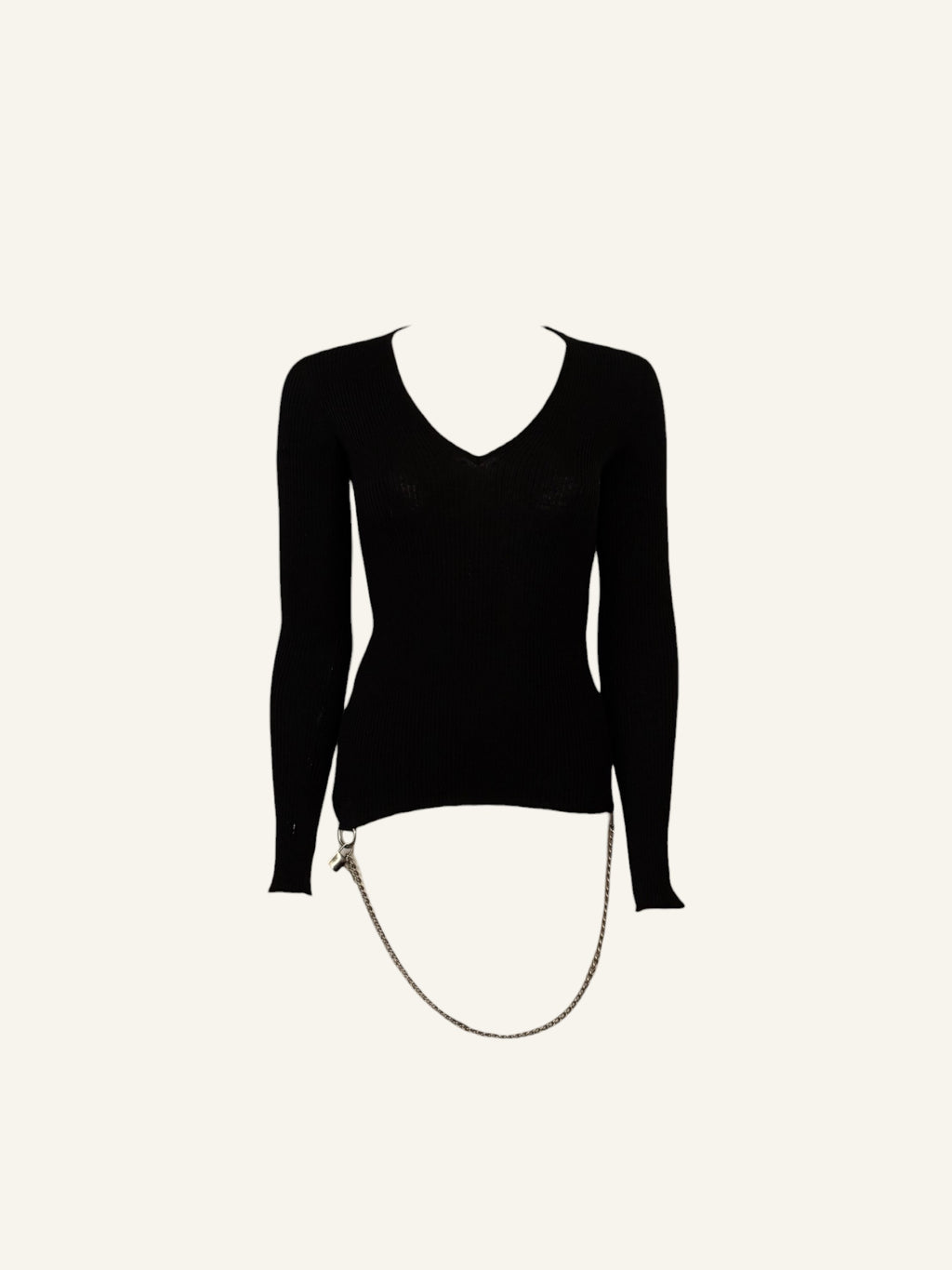 Dolce & Gabbana FW2003 Lock & Key Zipper Long Sleeve