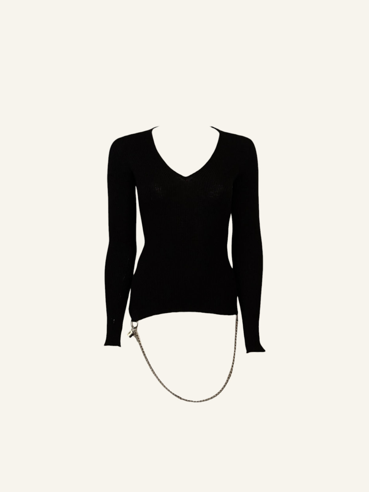 Dolce & Gabbana FW2003 Lock & Key Zipper Long Sleeve