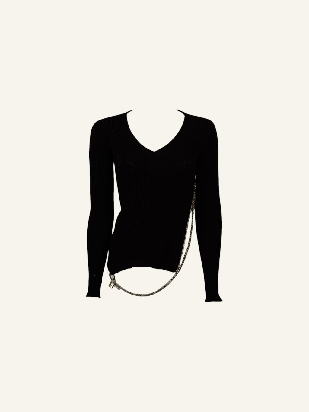 Dolce & Gabbana FW2003 Lock & Key Zipper Long Sleeve