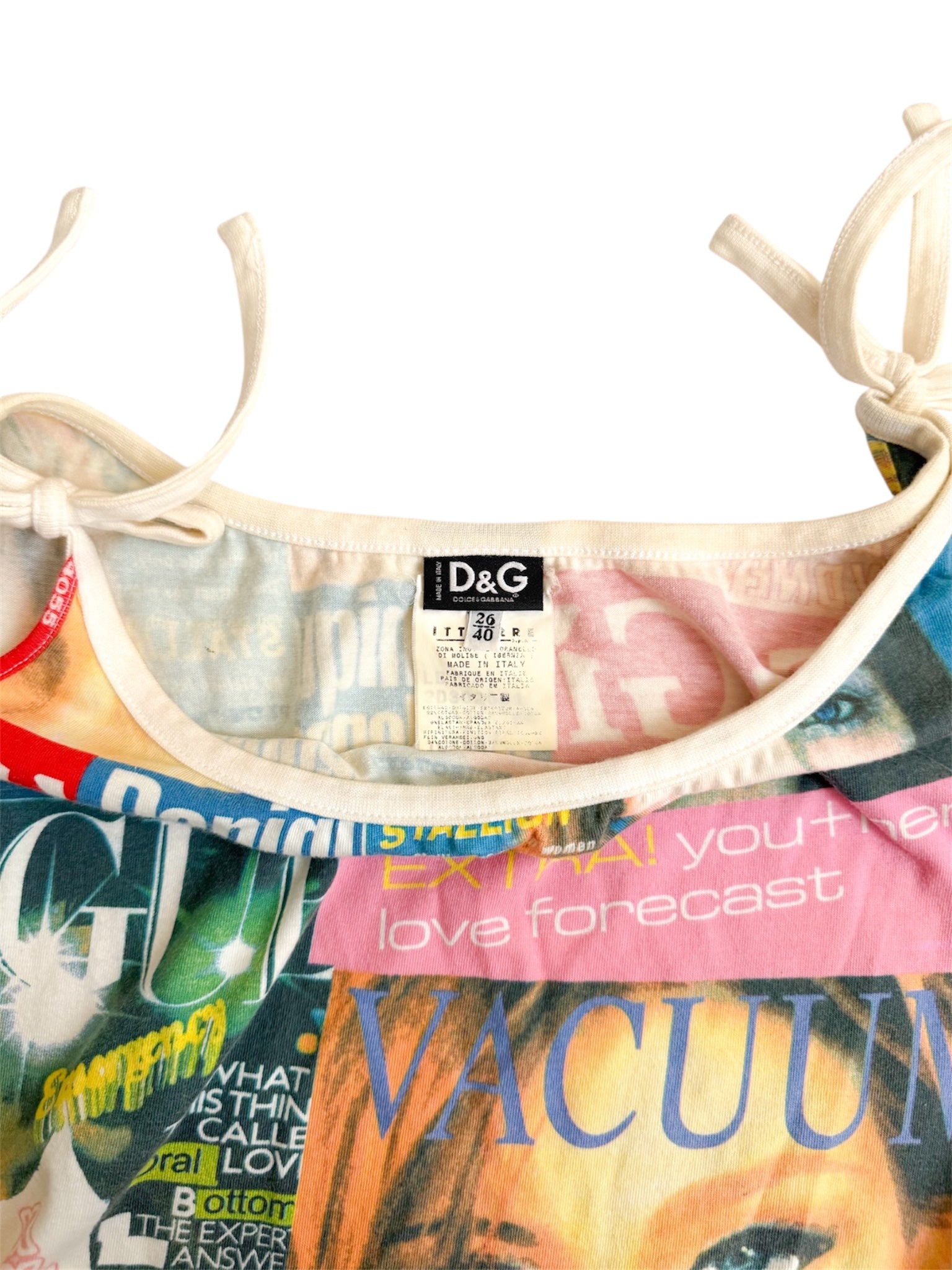 D&G S/S 2002 Magazine Collage Top