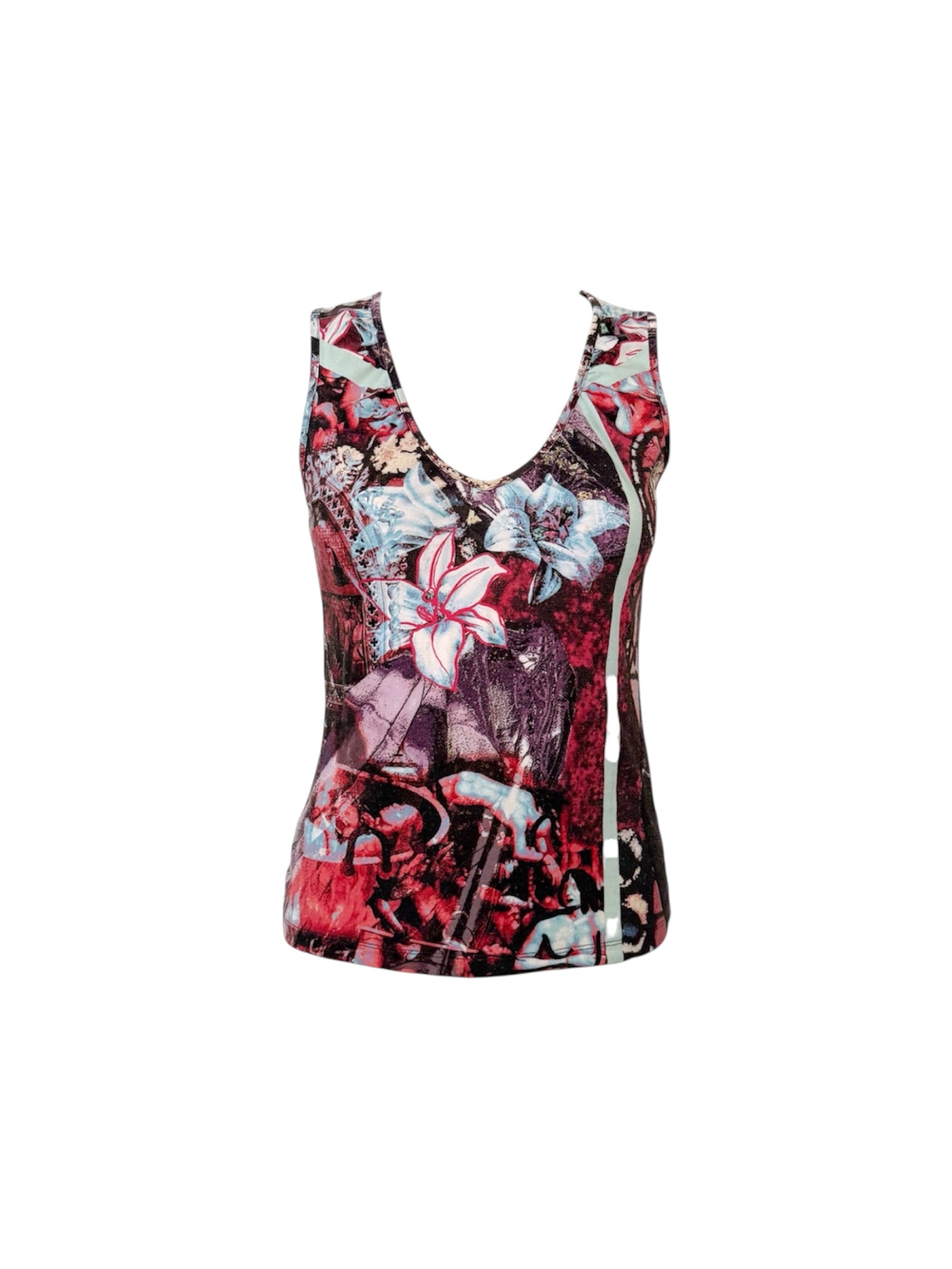Jean Paul Gaultier Renaissance Lilies Tank Top