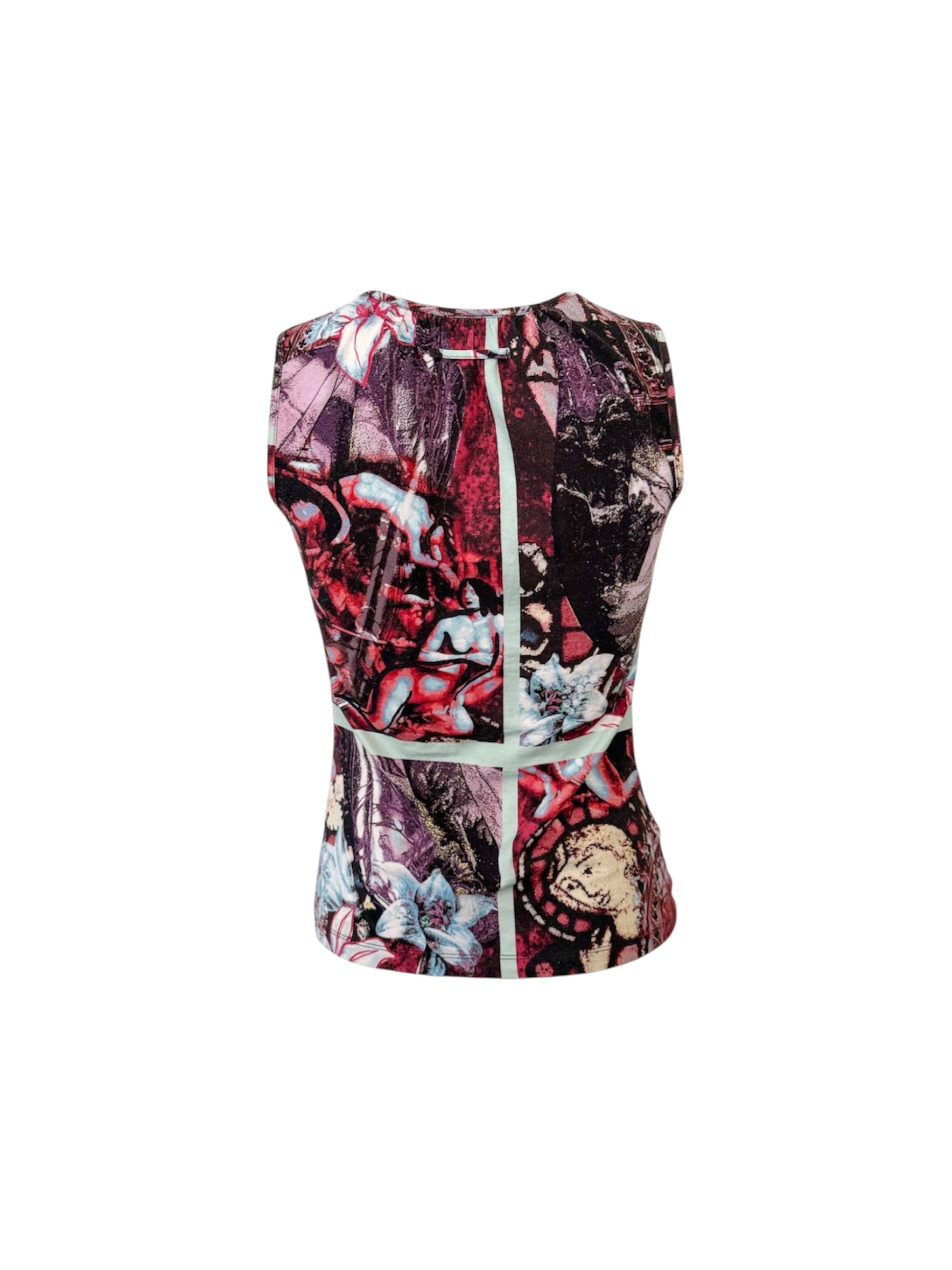 Jean Paul Gaultier Renaissance Lilies Tank Top