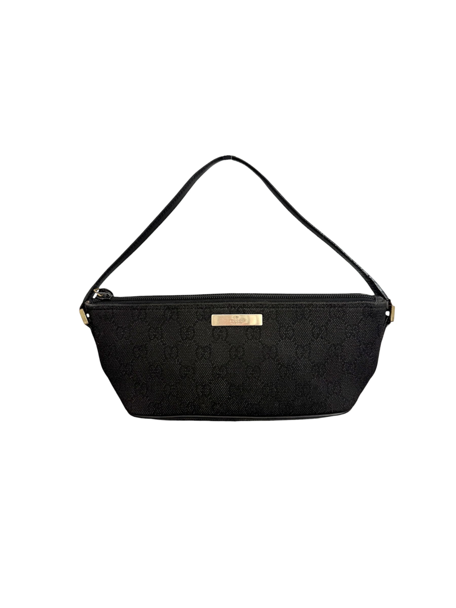 Gucci Boat Monogram Pochette Canvas Bag