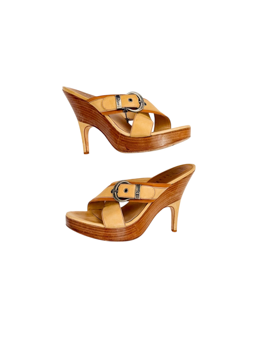 Christian Dior S/S 2006 Tan Gaucho Heels