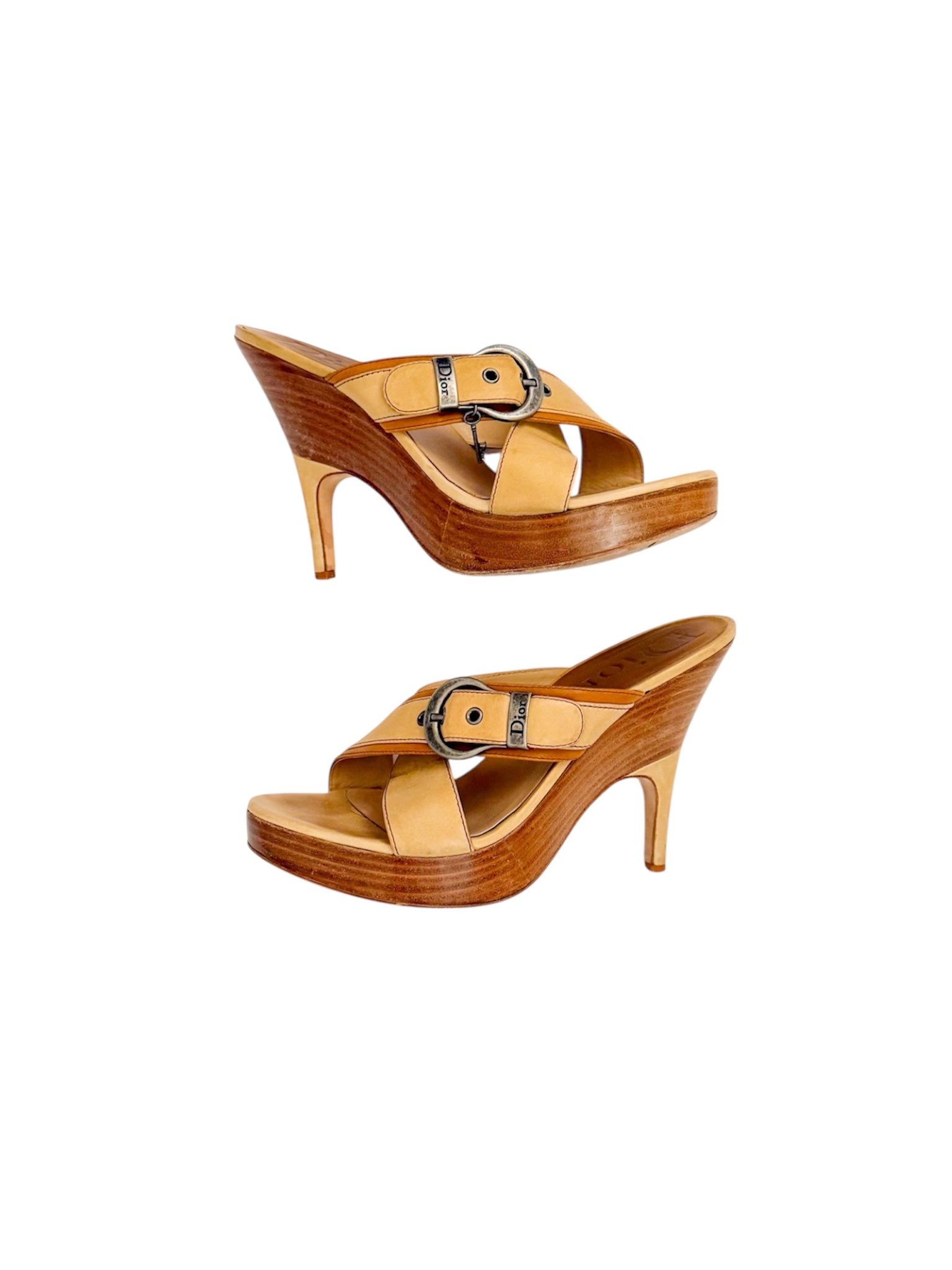 Christian Dior S/S 2006 Tan Gaucho Heels