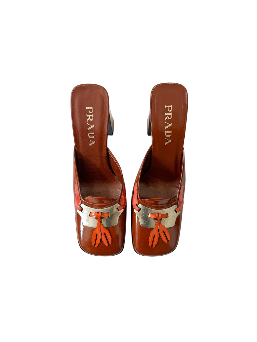 Prada F/W 1999 Red Leather Heels