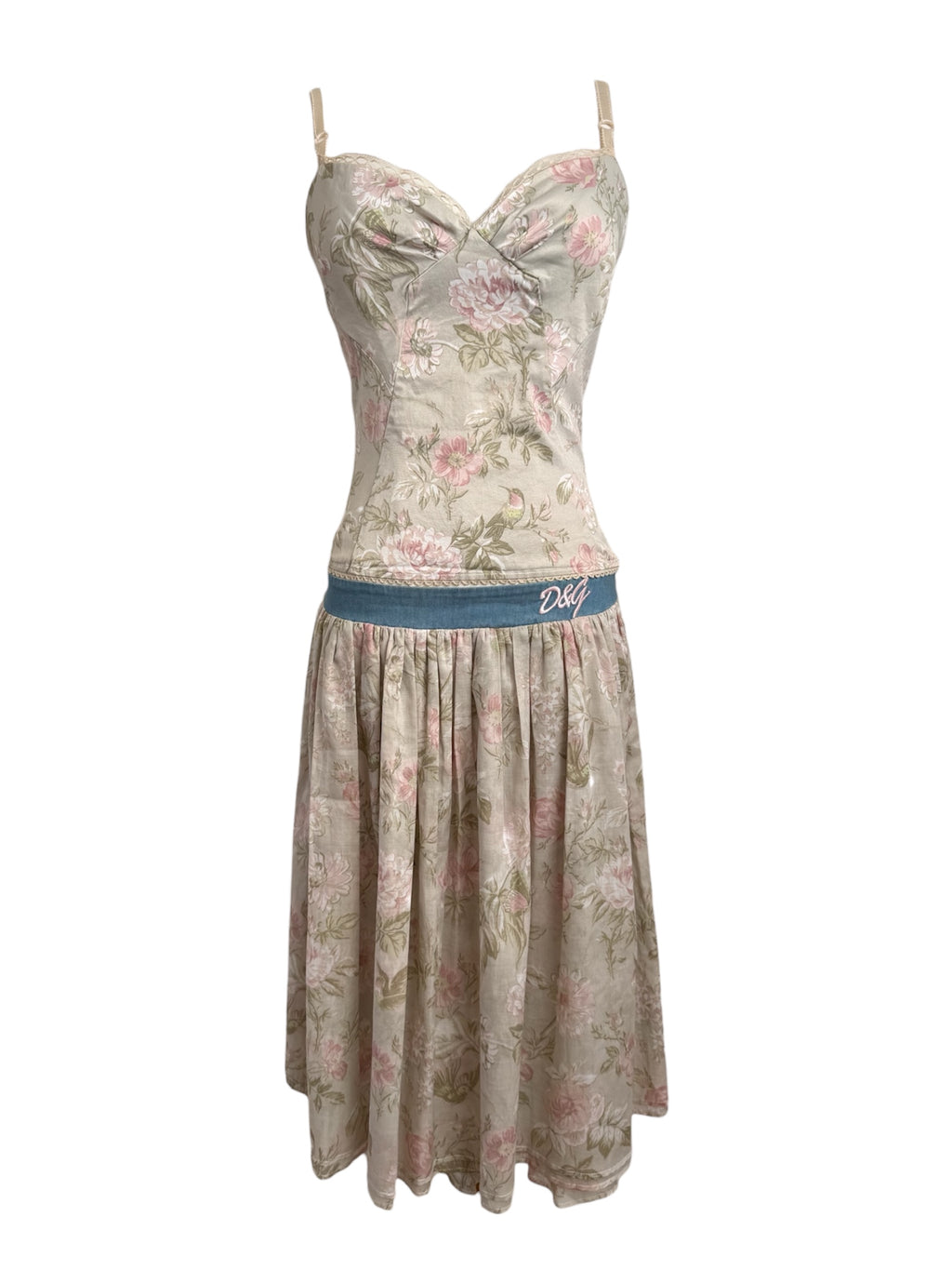 D&G S/S 2006 Floral Hummingbird Skirt
