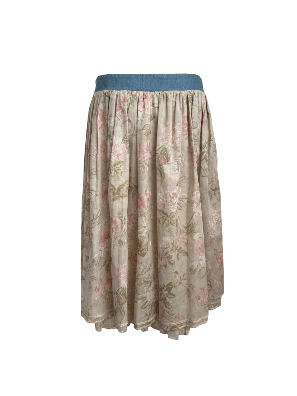 D&G S/S 2006 Floral Hummingbird Skirt
