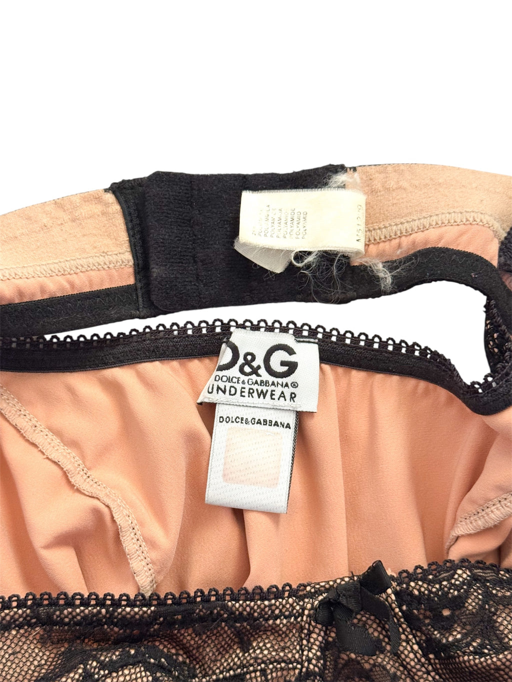 Dolce & Gabbana Black & Nude Lace Top