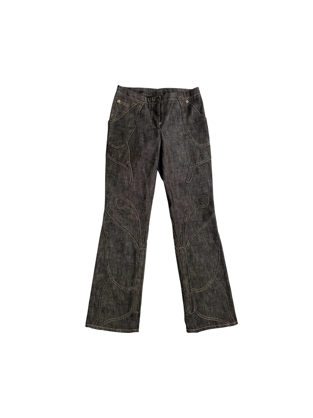 Dolce & Gabbana S/S 2002 Butterfly Denim Pants