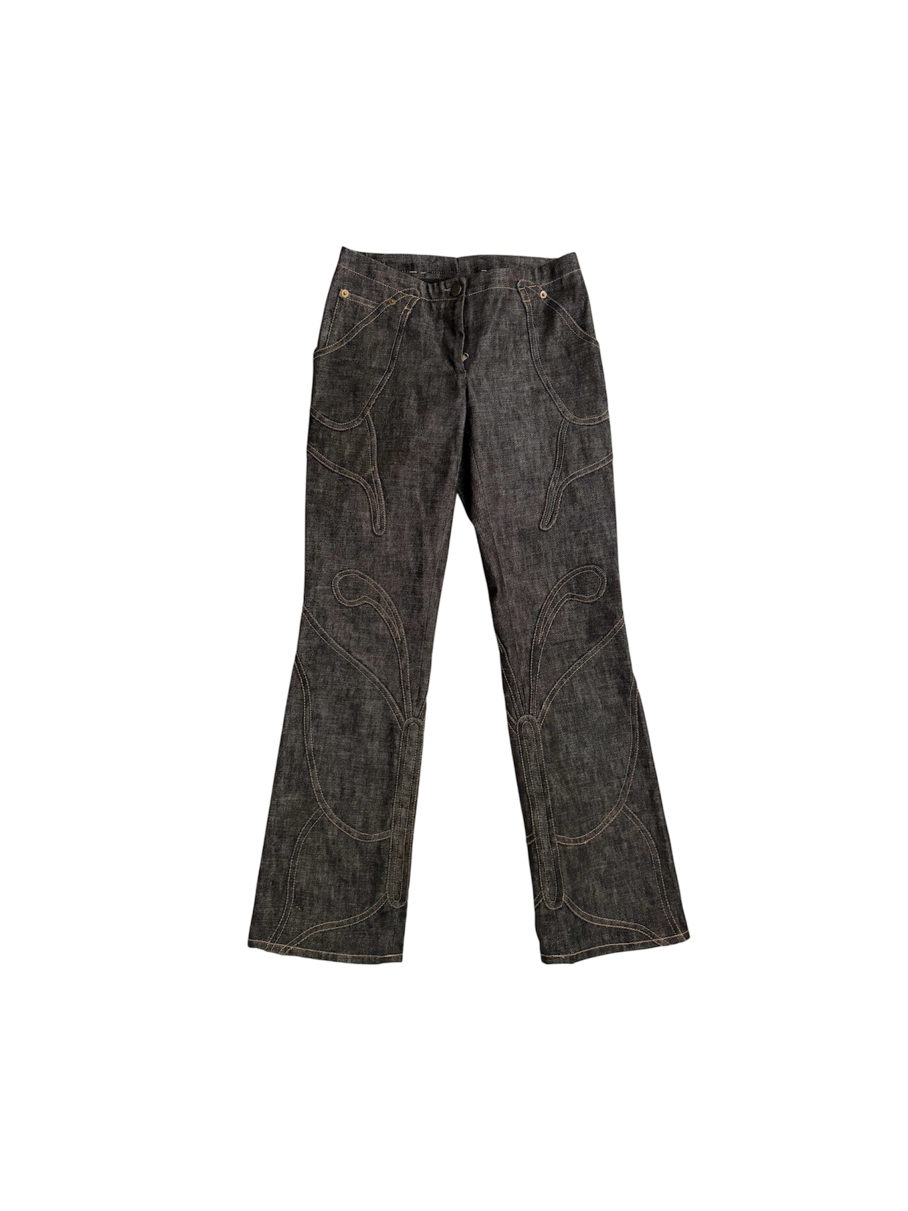 Dolce & Gabbana S/S 2002 Butterfly Denim Pants