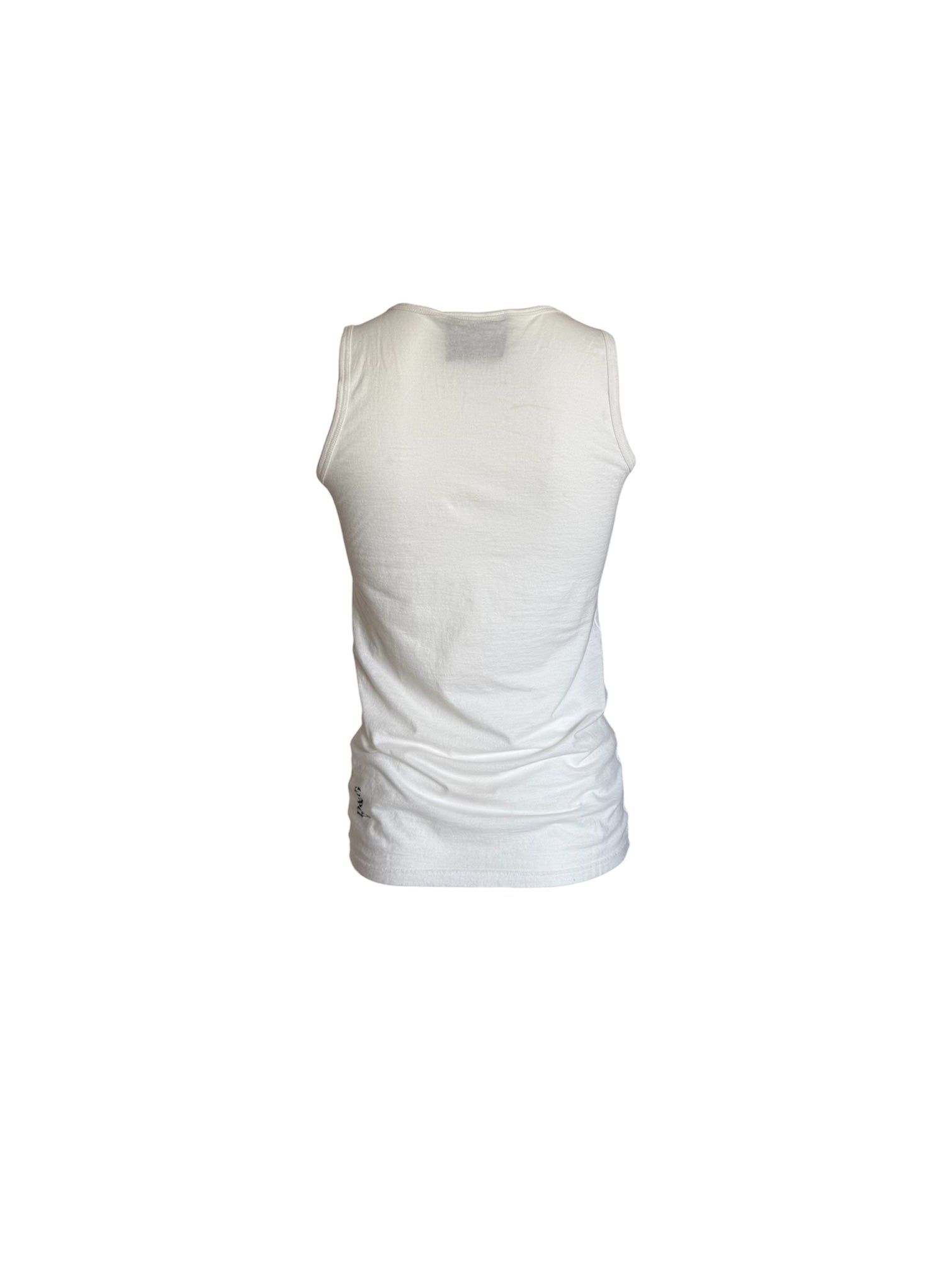 Dolce & Gabbana White Cowboy Tank Top