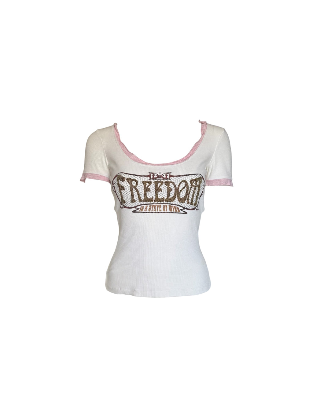 Dolce & Gabbana 'Freedom is a State of Mind' White Top