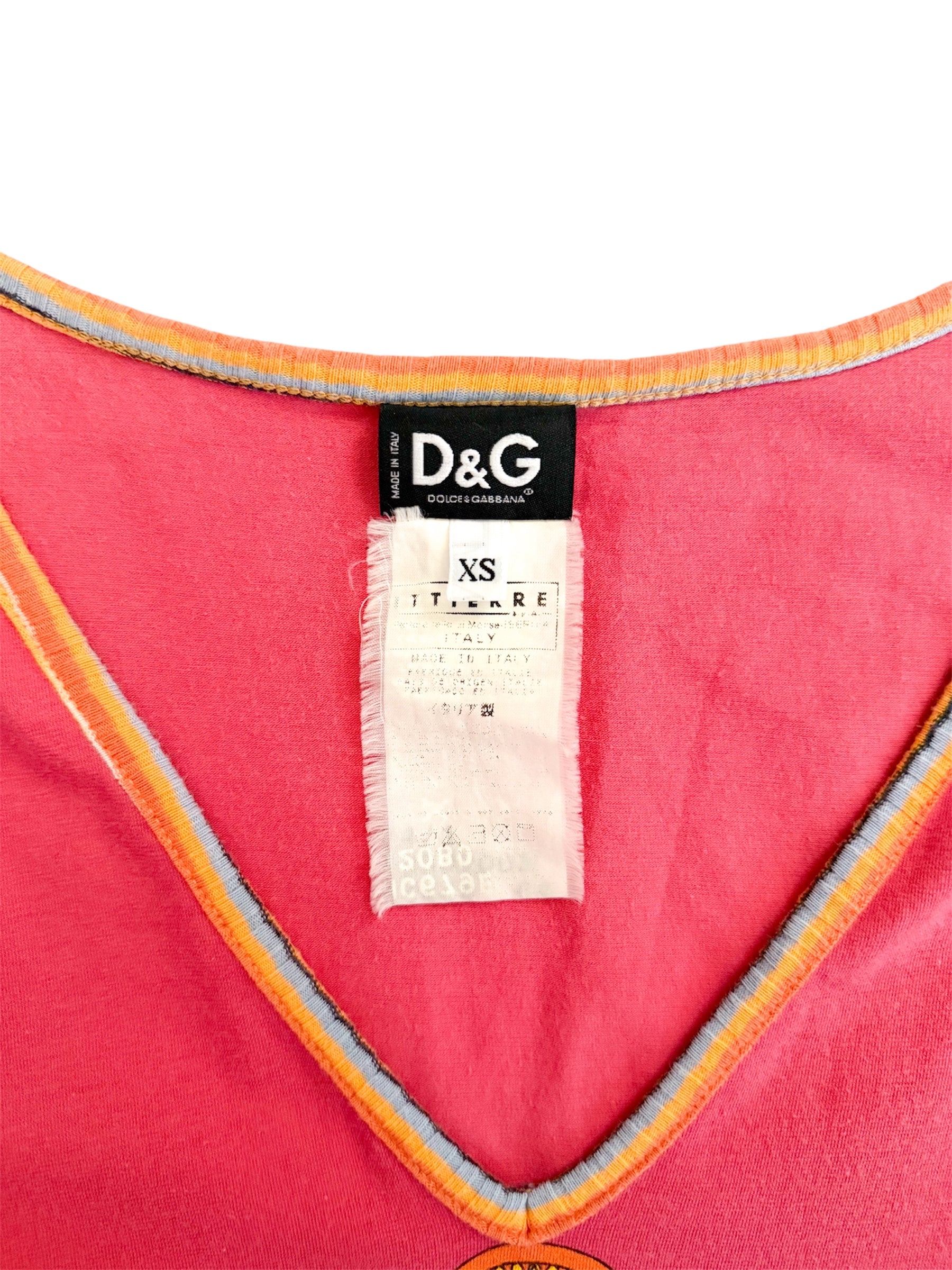 Dolce & Gabbana 'Sizzling Summer' Pink Top