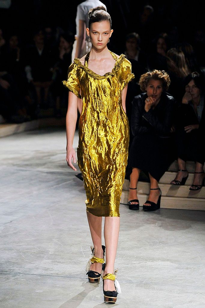 Prada S/S 2009 Runway Yellow Python Platform Heels