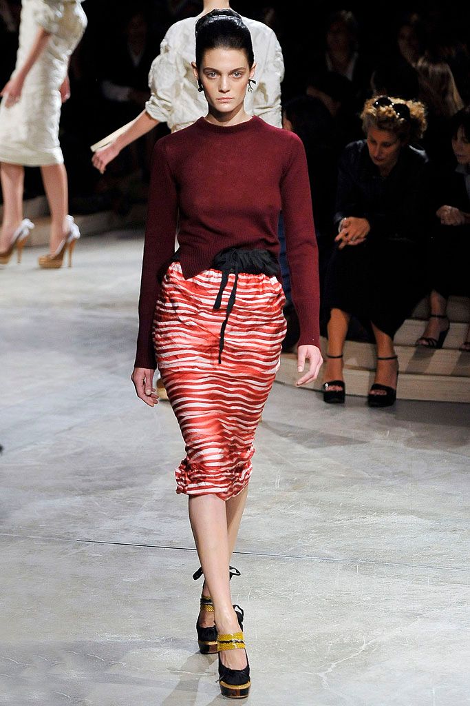 Prada S/S 2009 Runway Yellow Python Platform Heels