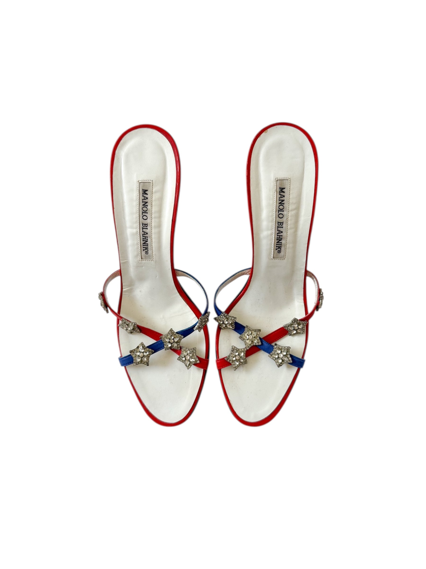 Manolo Blahnik 4th of July Star Crystal Heels