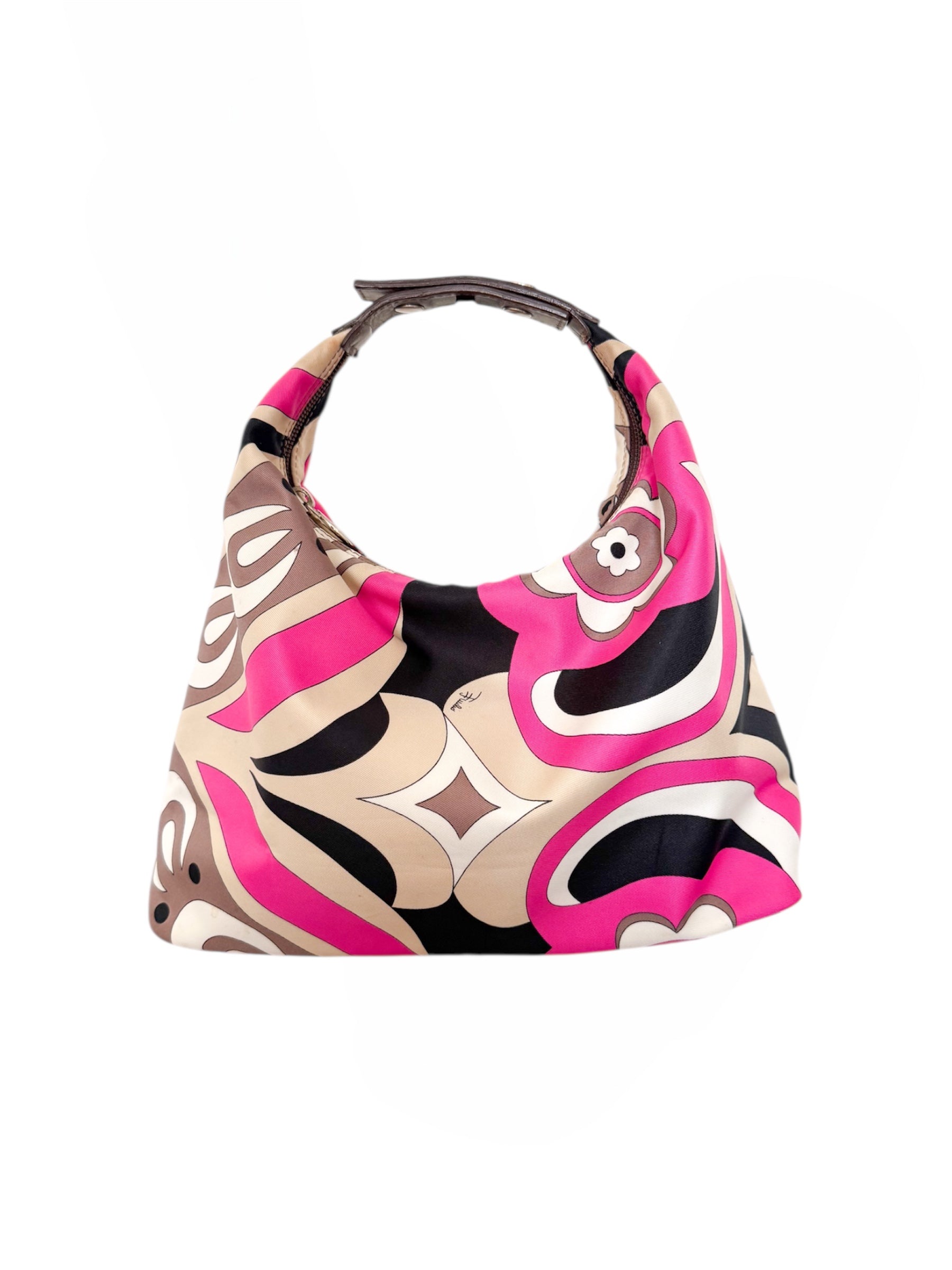 Emilio Pucci Vintage Pink & Black Handbag
