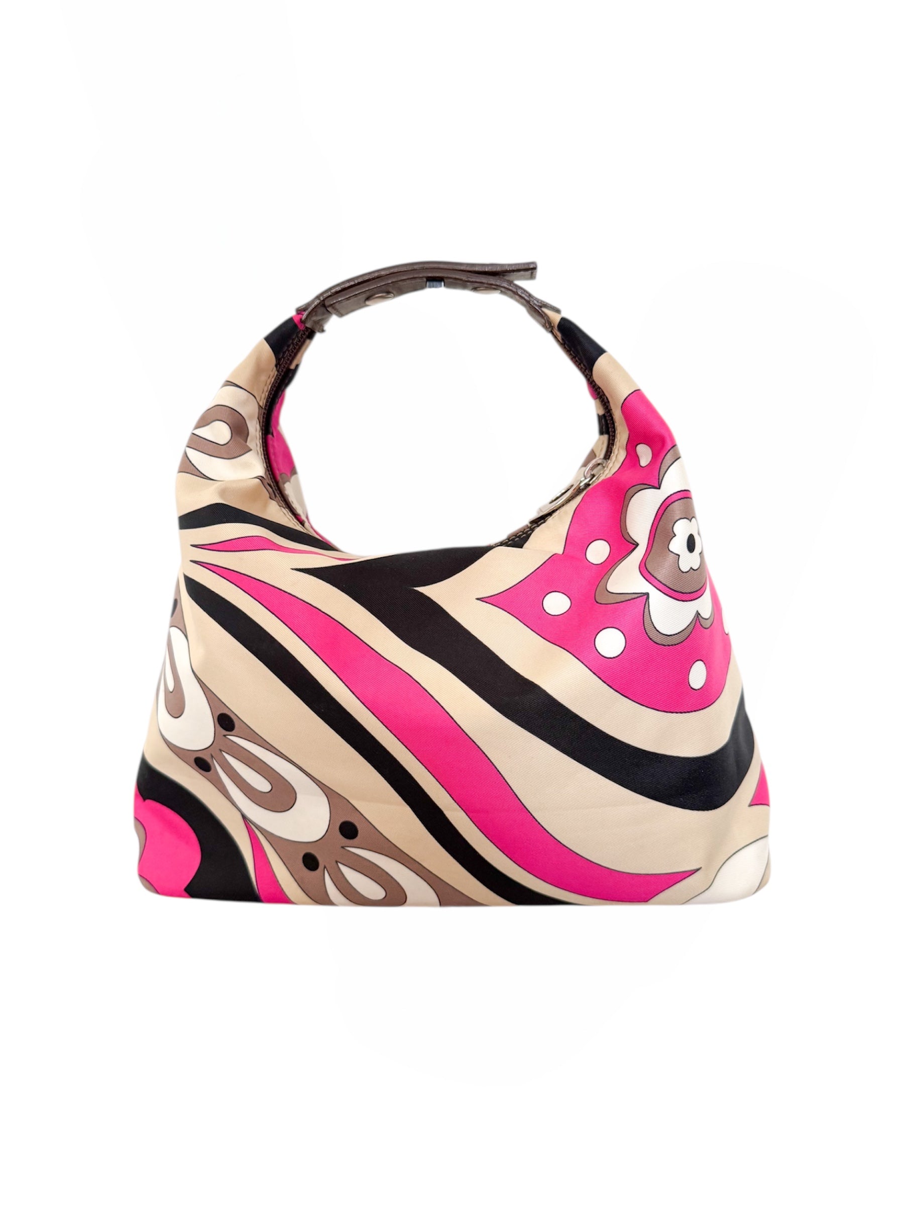Emilio Pucci Vintage Pink & Black Handbag