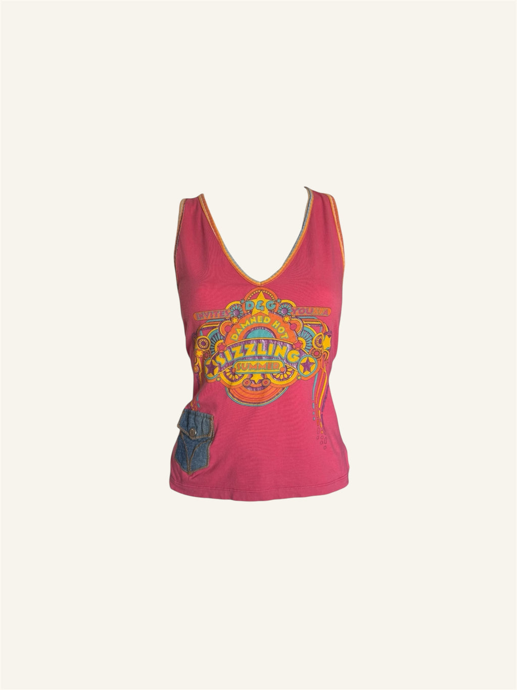 Dolce & Gabbana 'Sizzling Summer' Pink Top