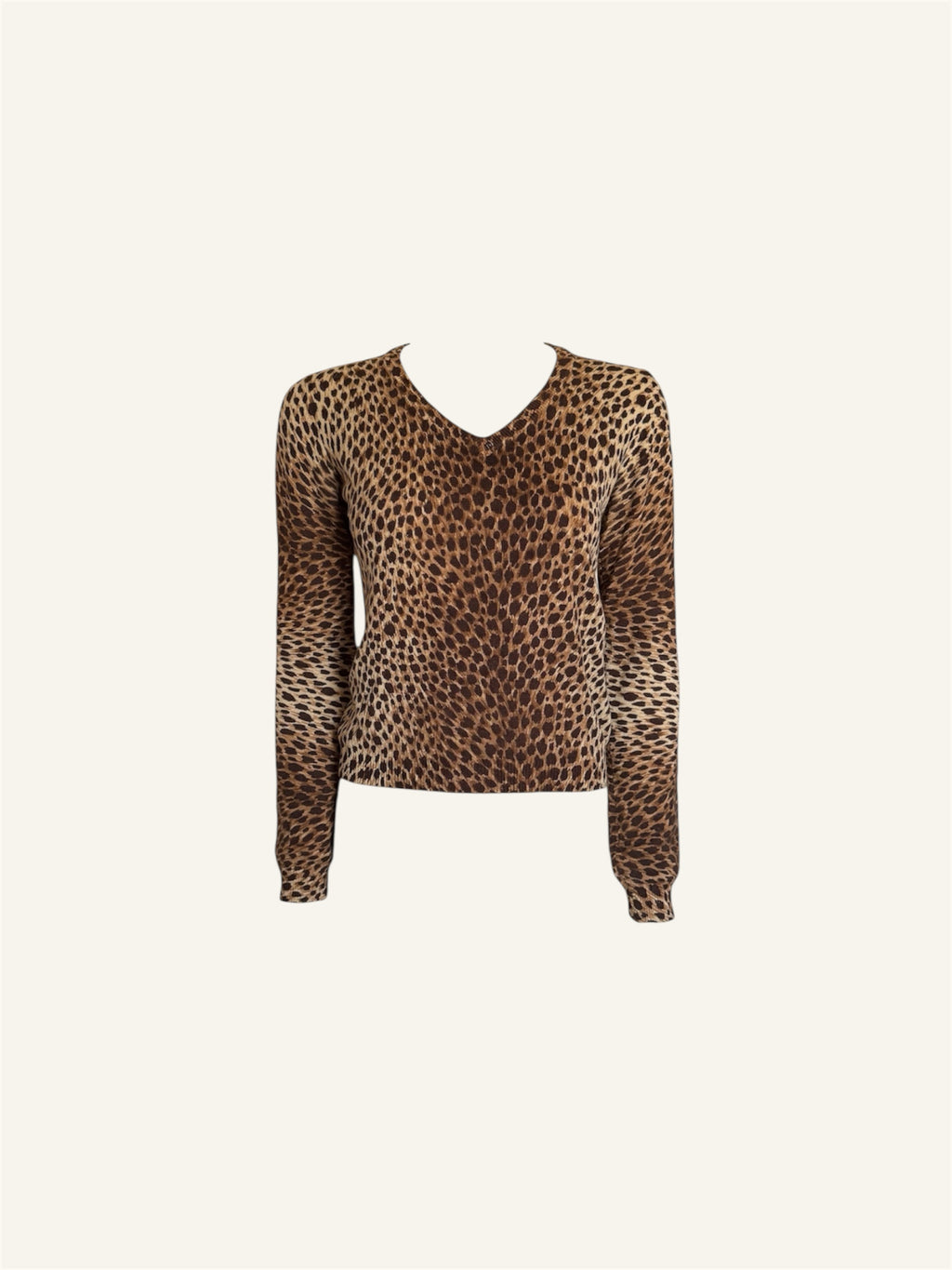 Dolce & Gabbana Leopard V-Neck Sweater