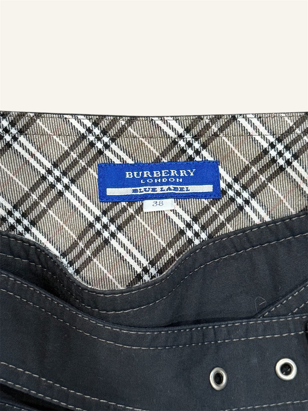 Burberry Black Studded Pleated Skirt