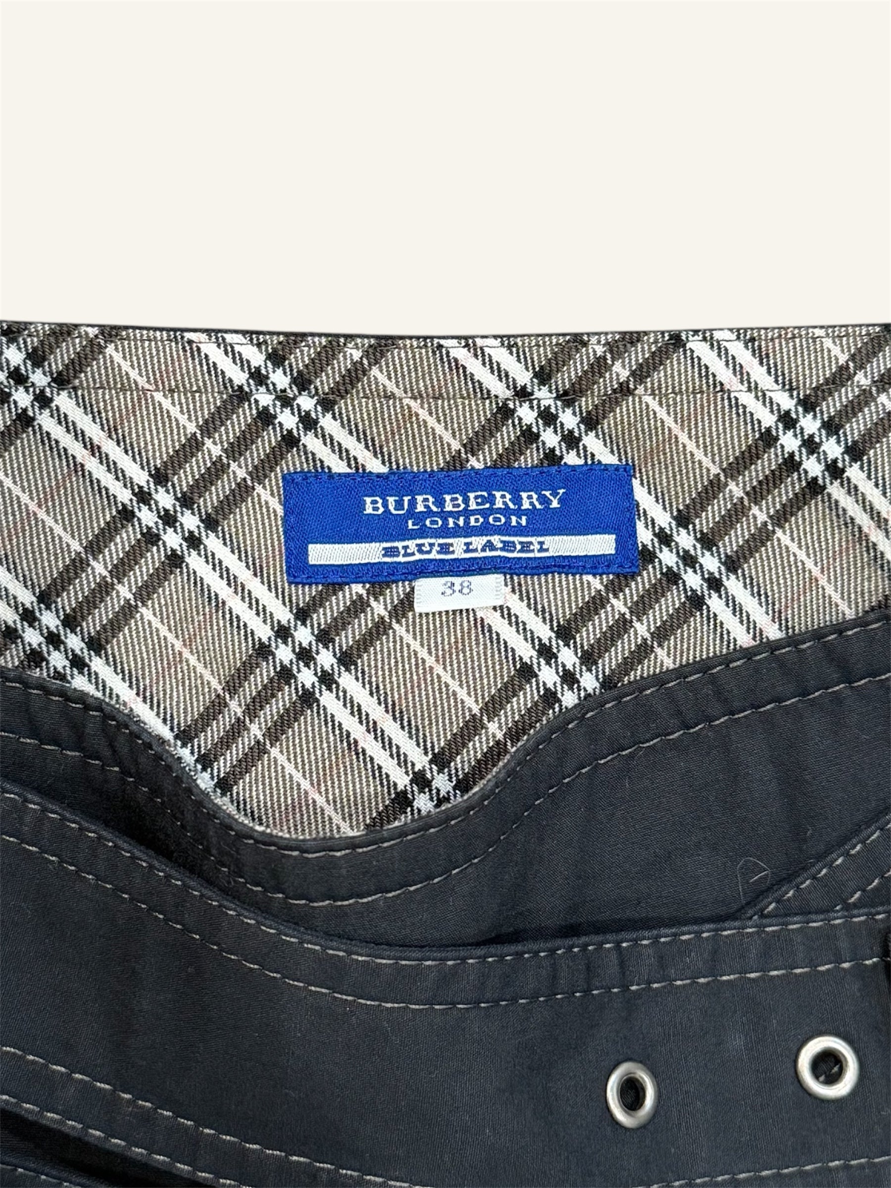 Burberry Black Studded Pleated Skirt