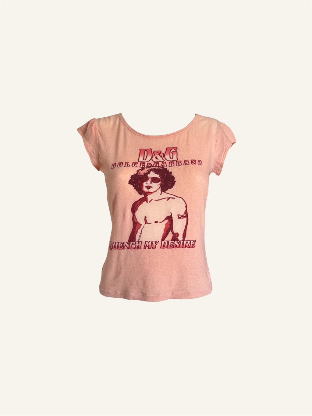 Dolce & Gabbana 'Quench My Desire' Pink Top