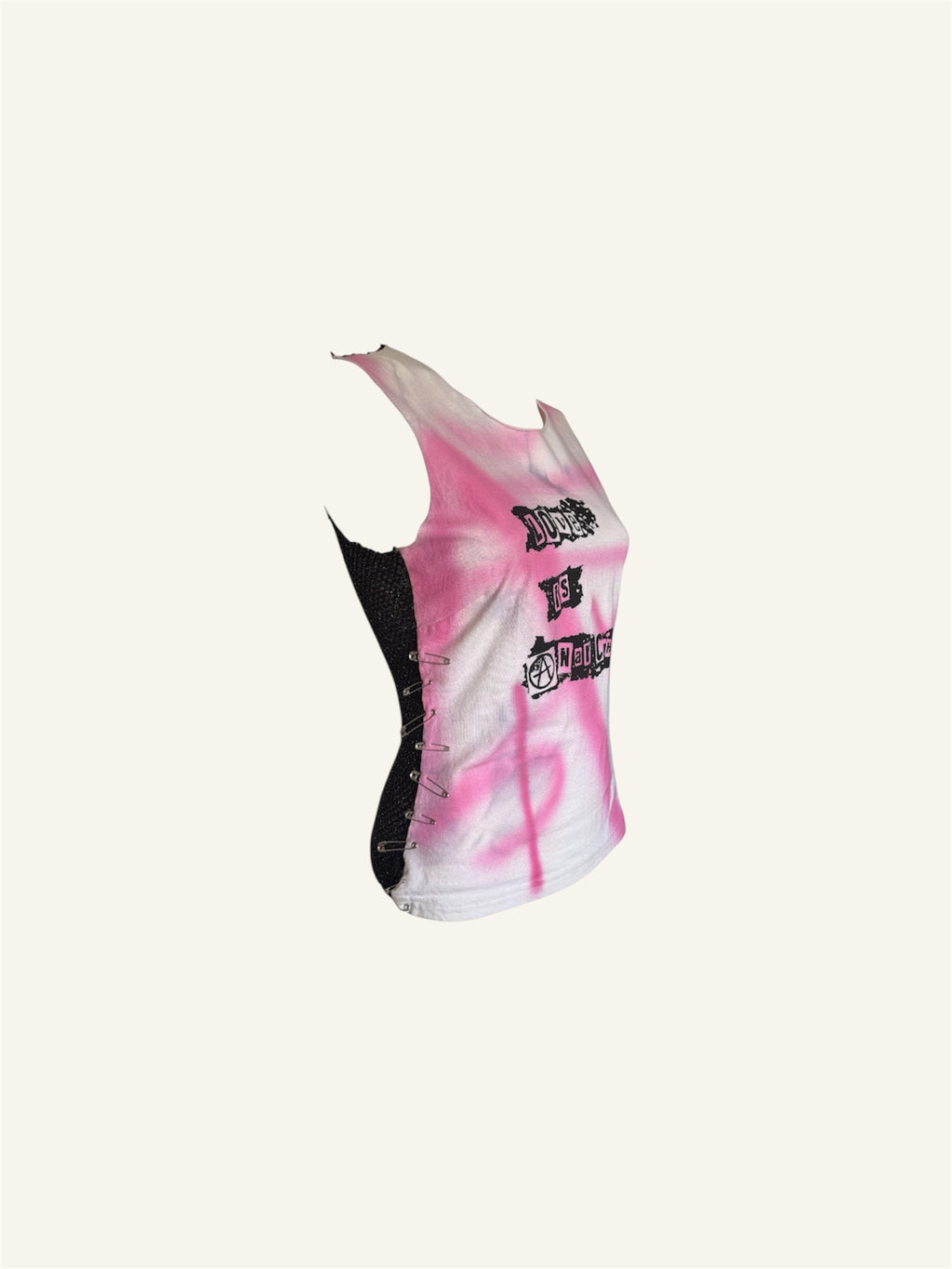 Dolce & Gabbana S/S 2001 'Love is Anarchy' Safety Pin Top
