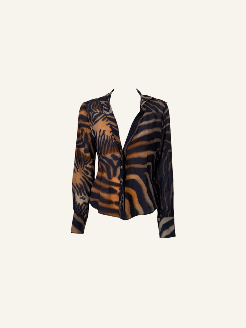 Roberto Cavalli Class Tiger Blouse