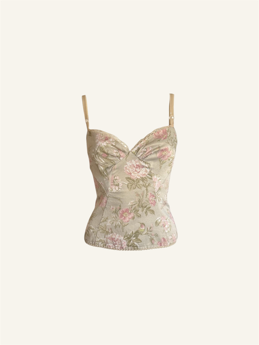 Dolce & Gabbana S/S 2006 Floral Hummingbird Top