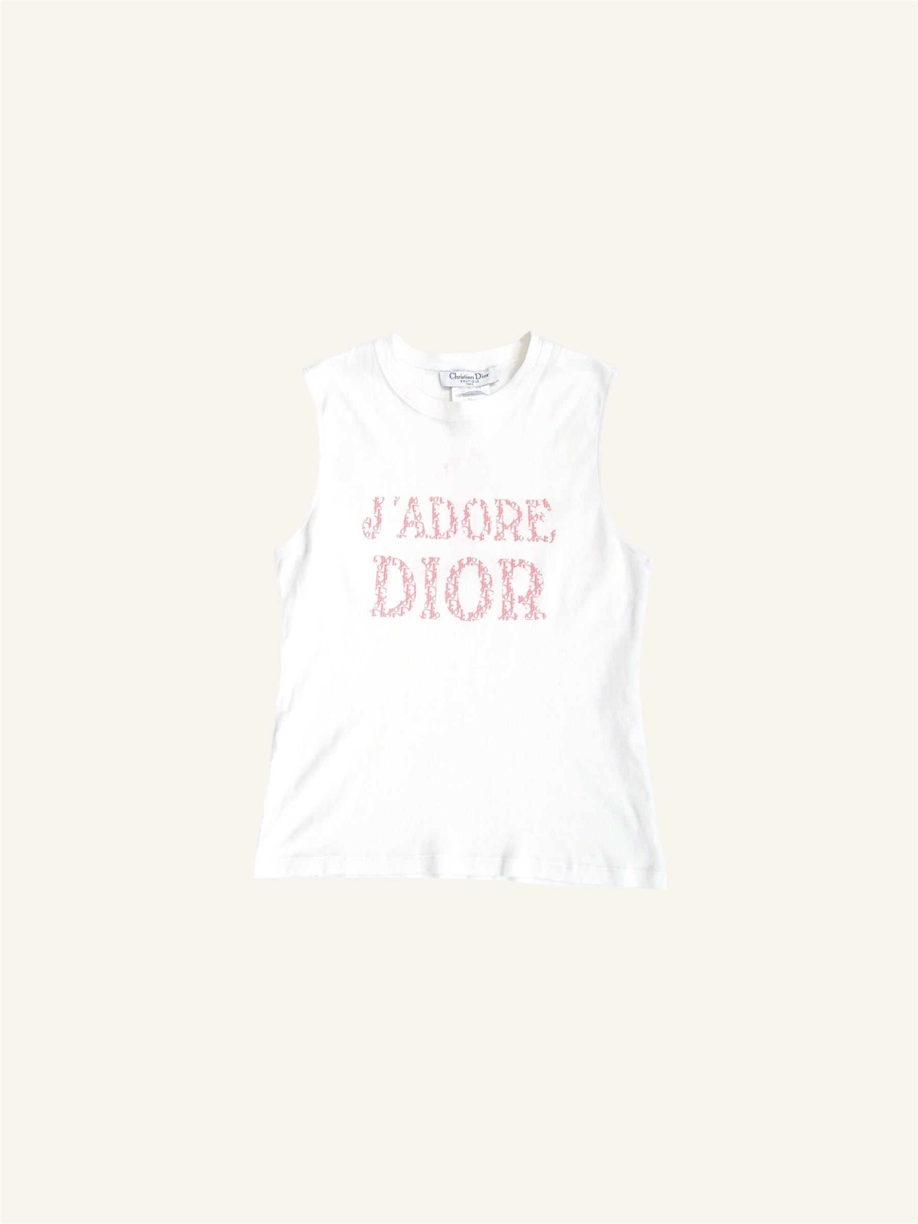 Christian Dior 'J’Adore Dior' S/S 2004 Pink Monogram Top