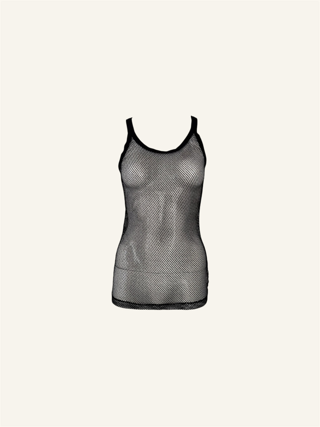 Dolce & Gabbana Black Mesh Beachwear Top