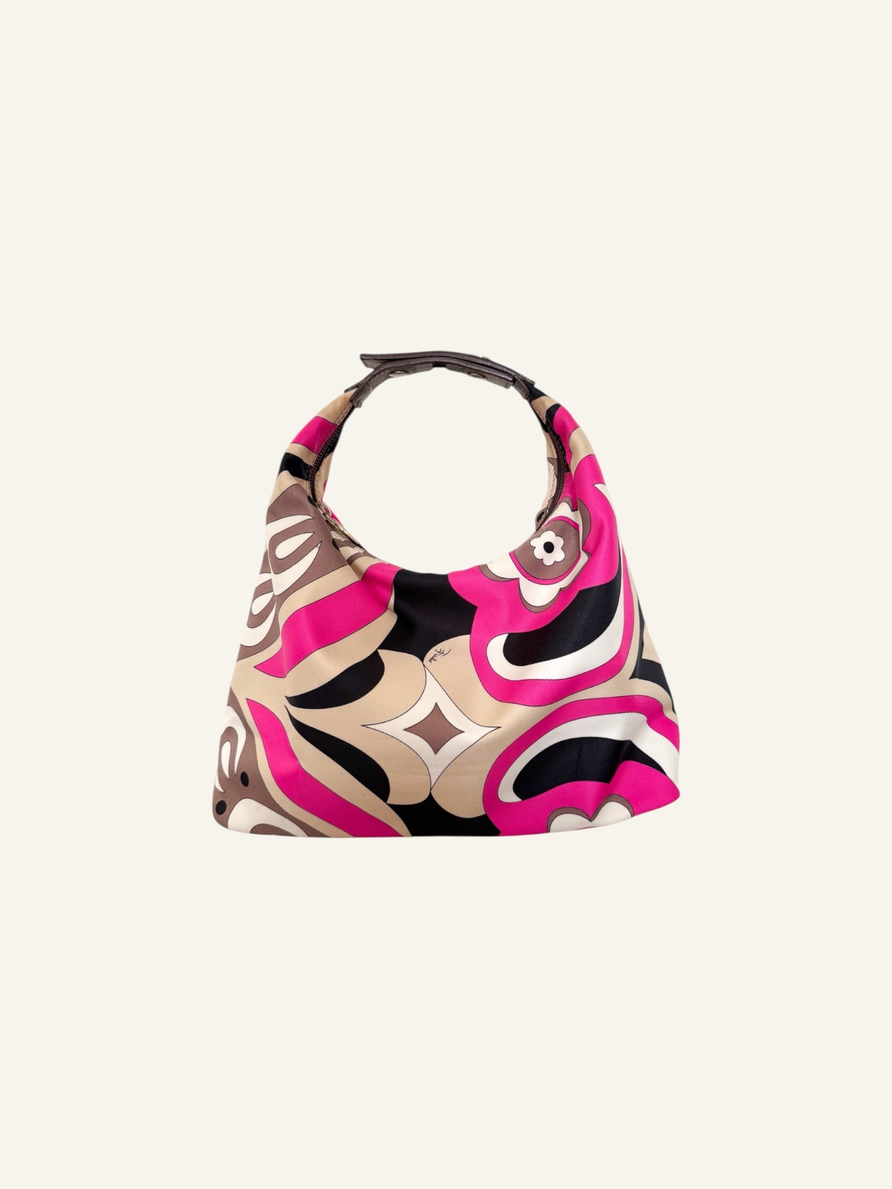 Emilio Pucci Pink & Black Handbag