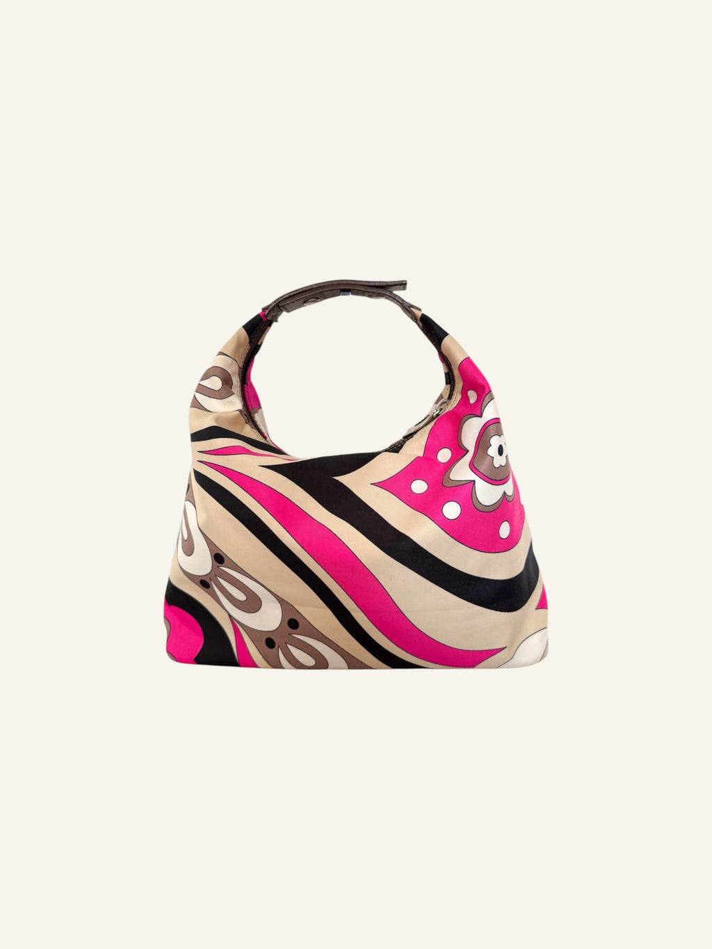 Emilio Pucci Pink & Black Handbag