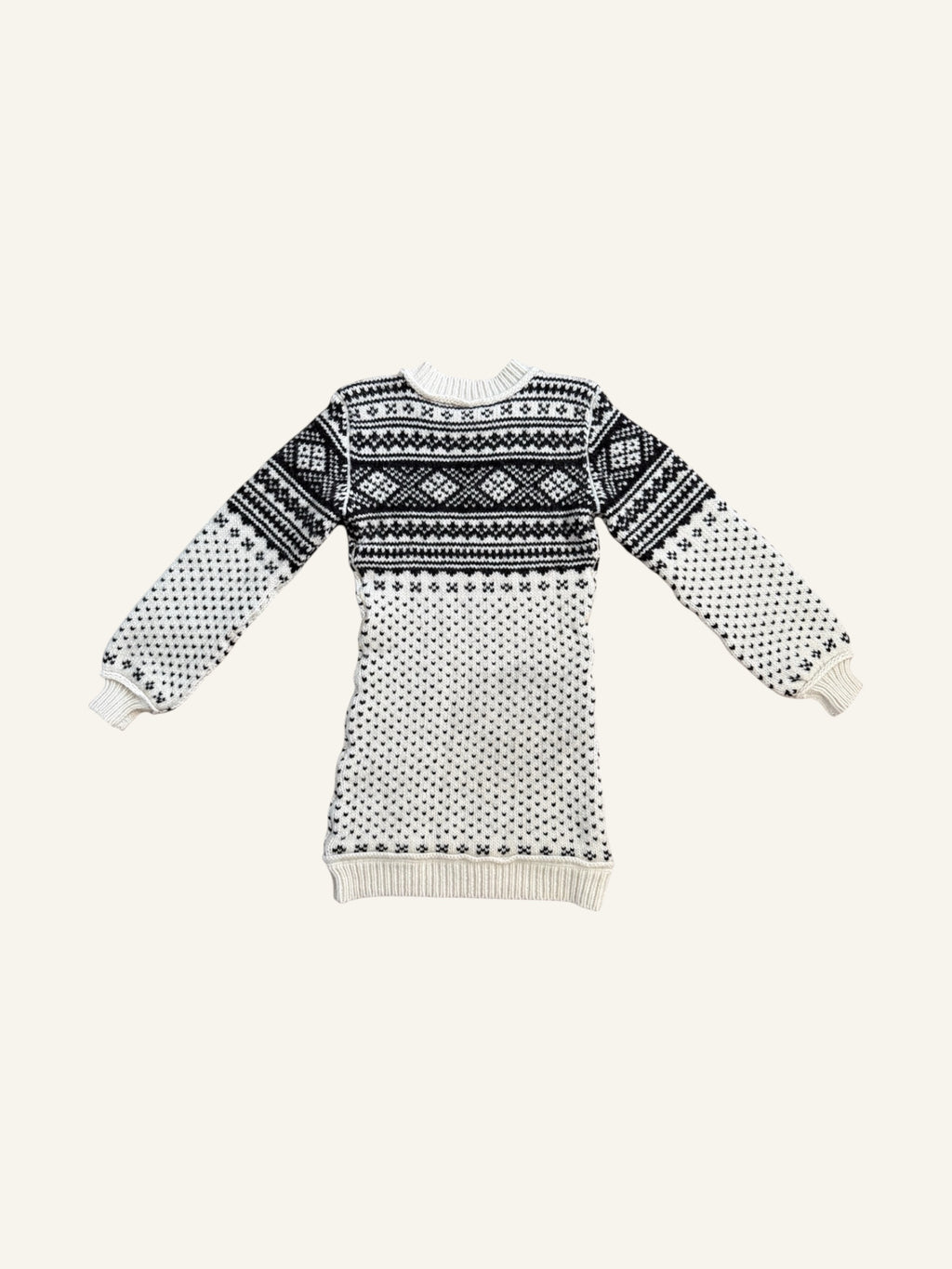 Dolce & Gabbana F/W 2010 Black & White Wool Sweater Dress
