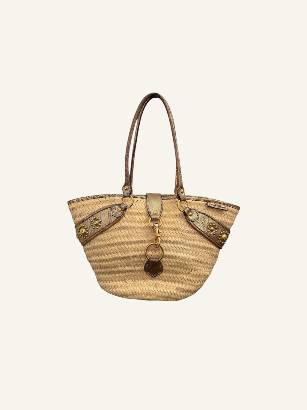 Miu Miu Raffia Tote