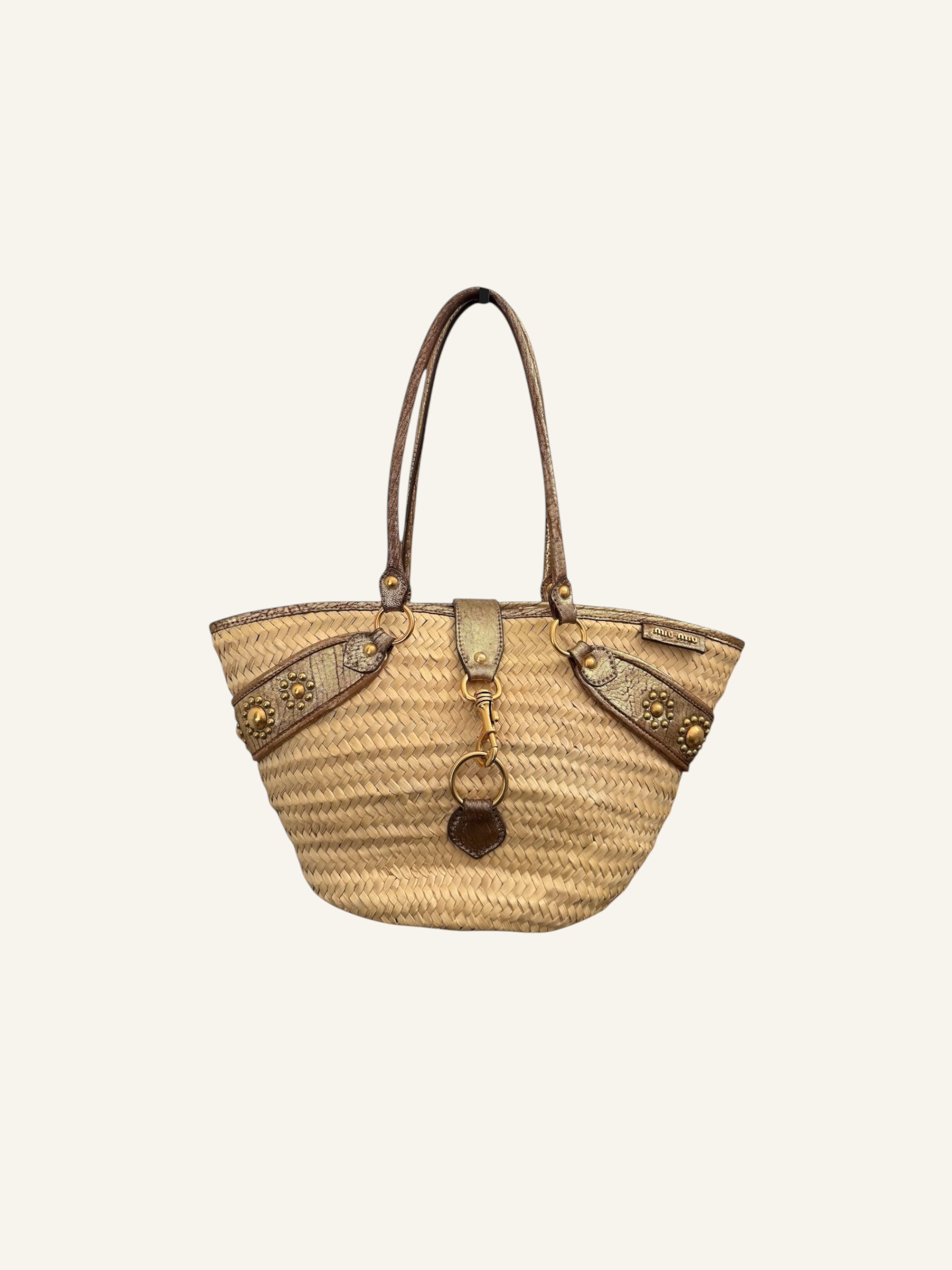 Miu Miu Raffia Tote