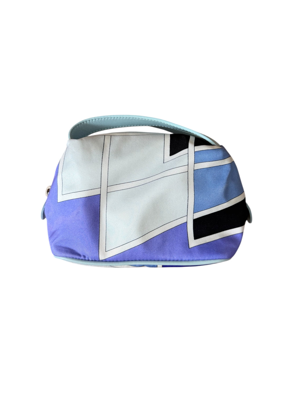 Emilio Pucci Purple & Blue Pattern Print Accessory Bag
