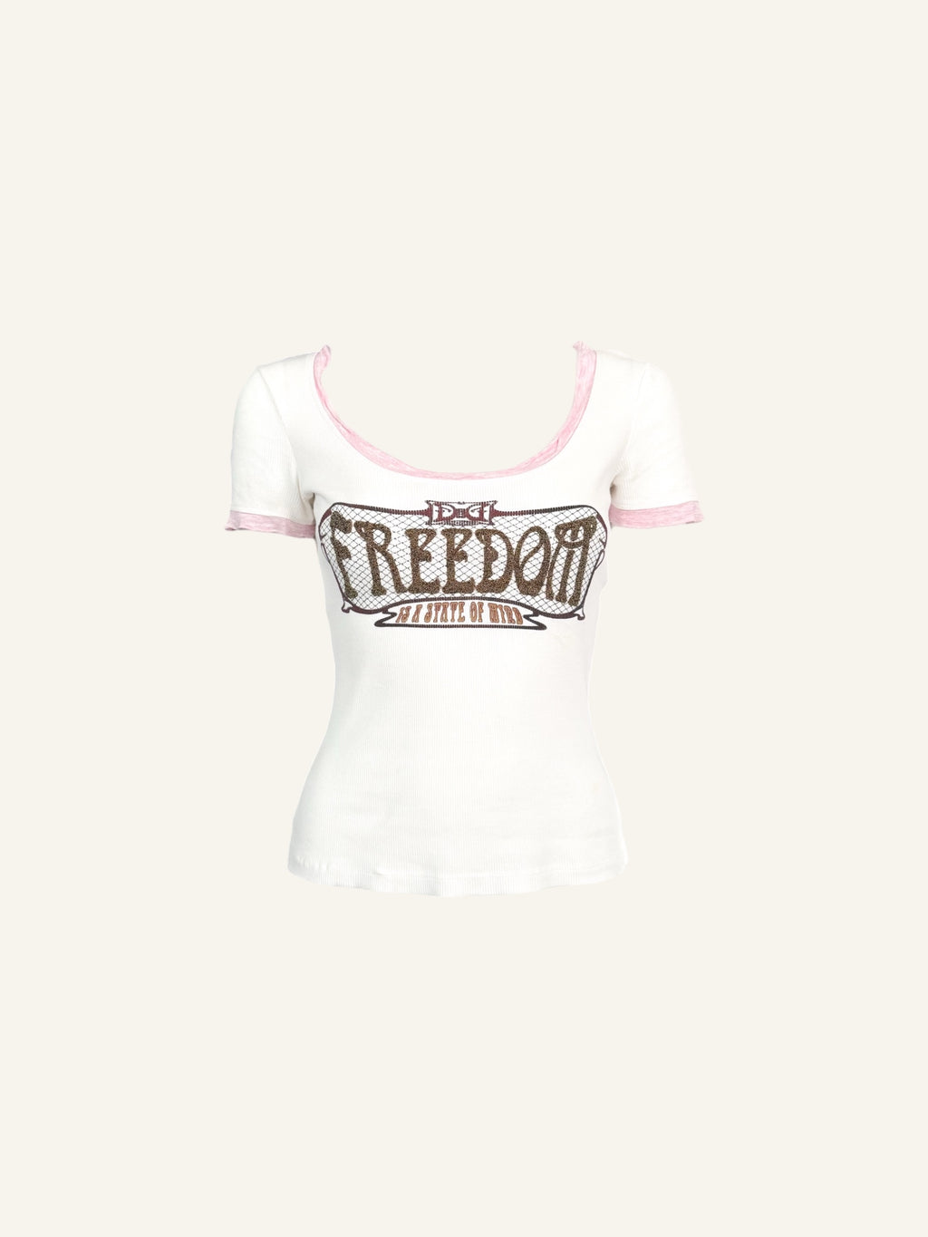 Dolce & Gabbana 'Freedom is a State of Mind' White Top
