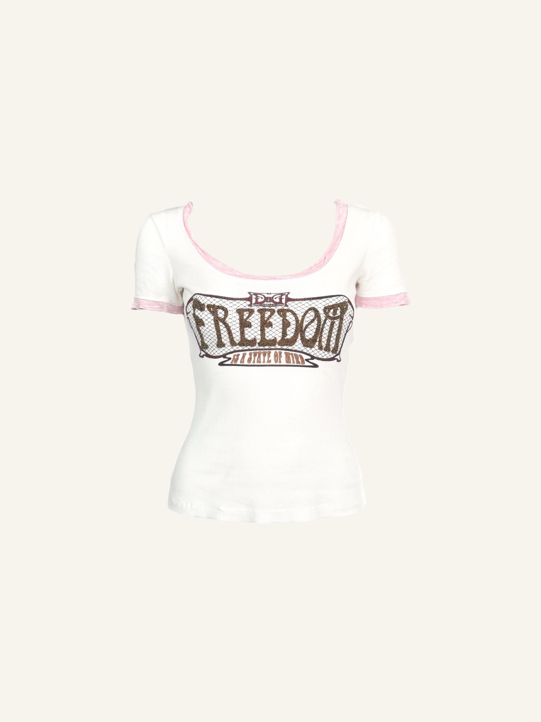 Dolce & Gabbana 'Freedom is a State of Mind' White Top