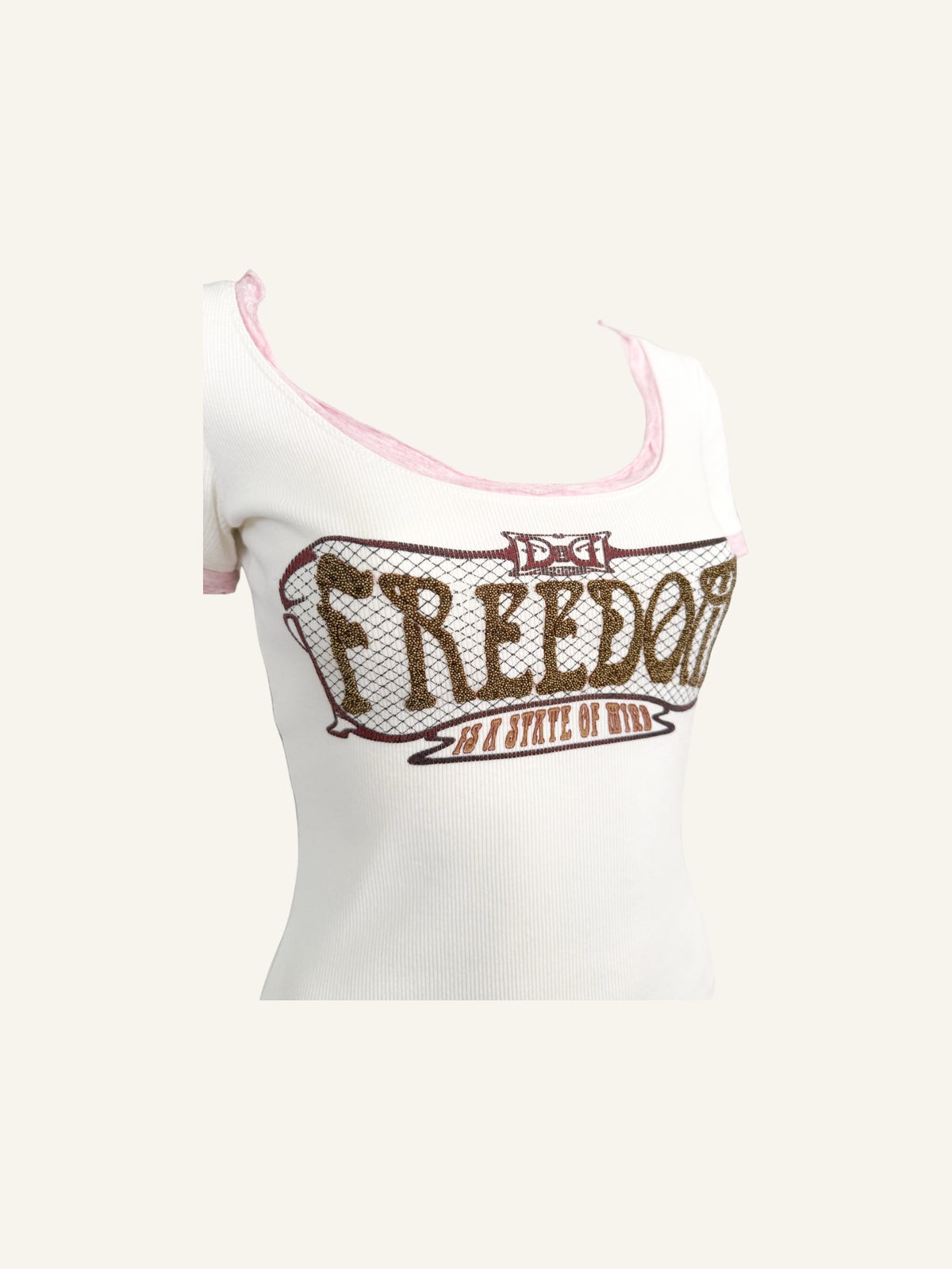 Dolce & Gabbana 'Freedom is a State of Mind' White Top