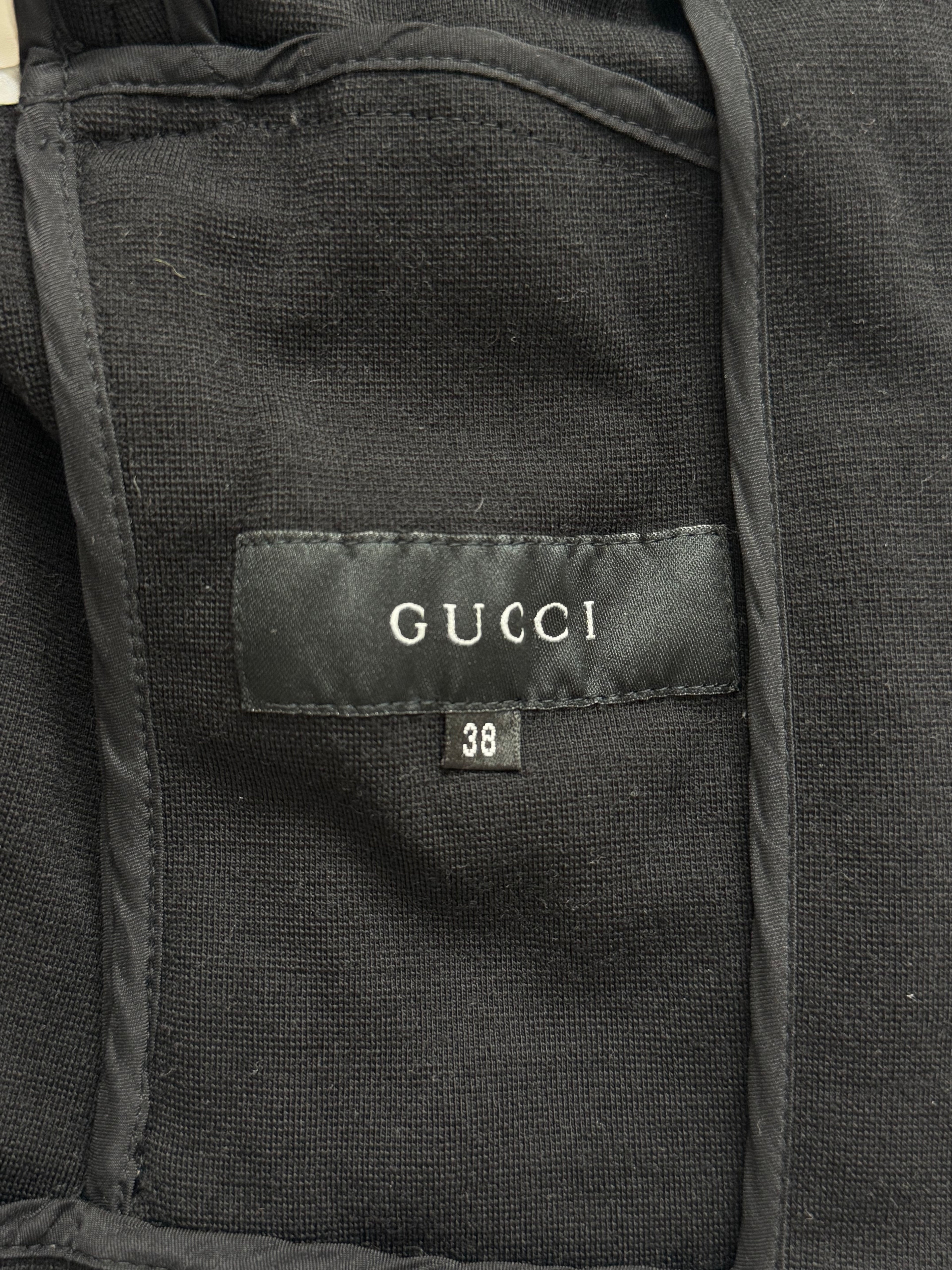 Gucci by Tom Ford Wool Asymmetrical Zip Up Jacket