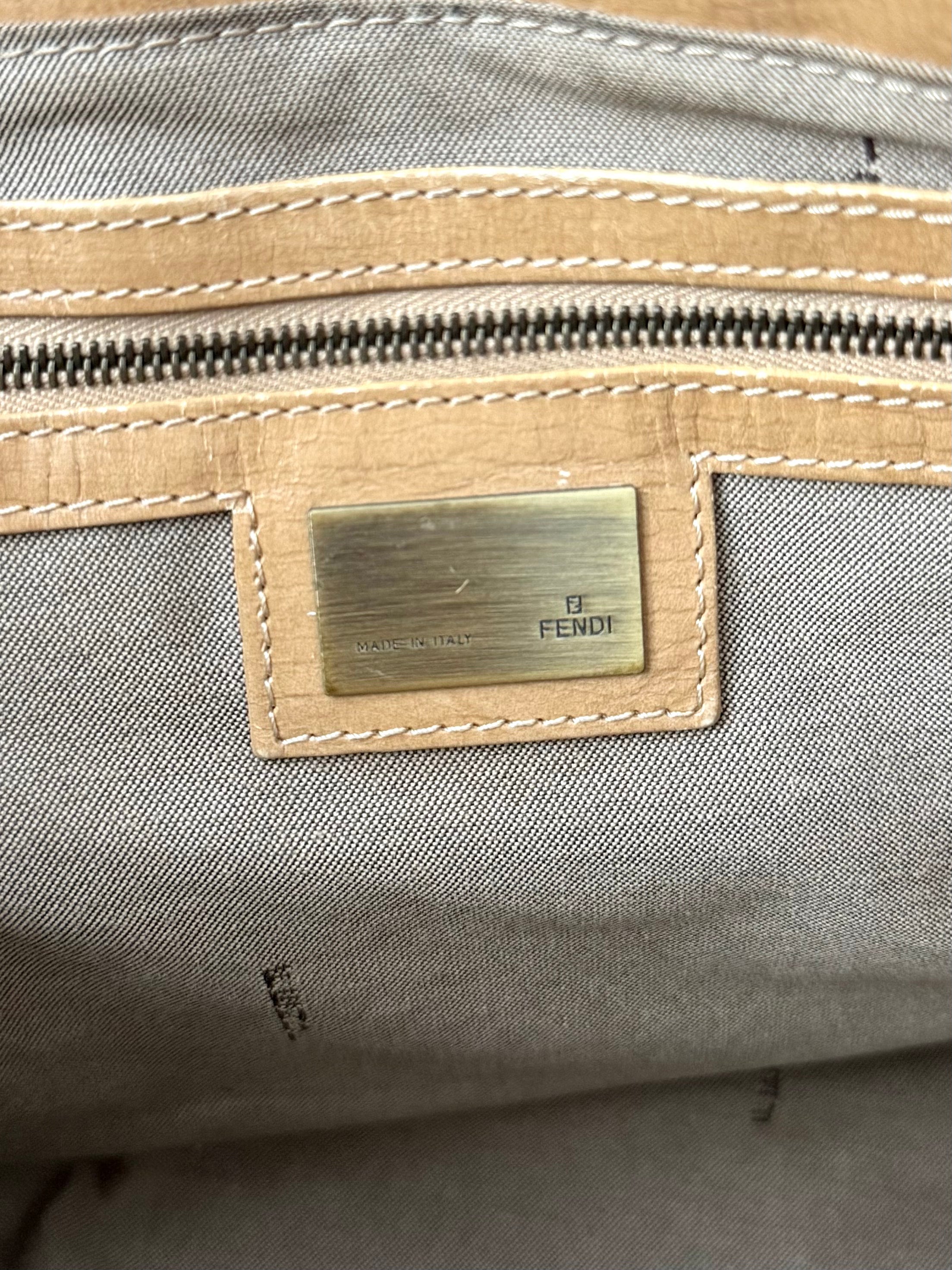 Fendi 2006 Brown Leather Etniko Du Jour Bag