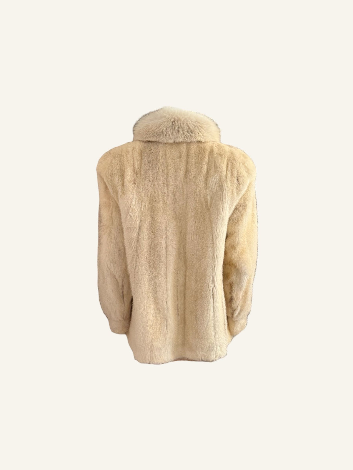 Vintage White Fur Coat