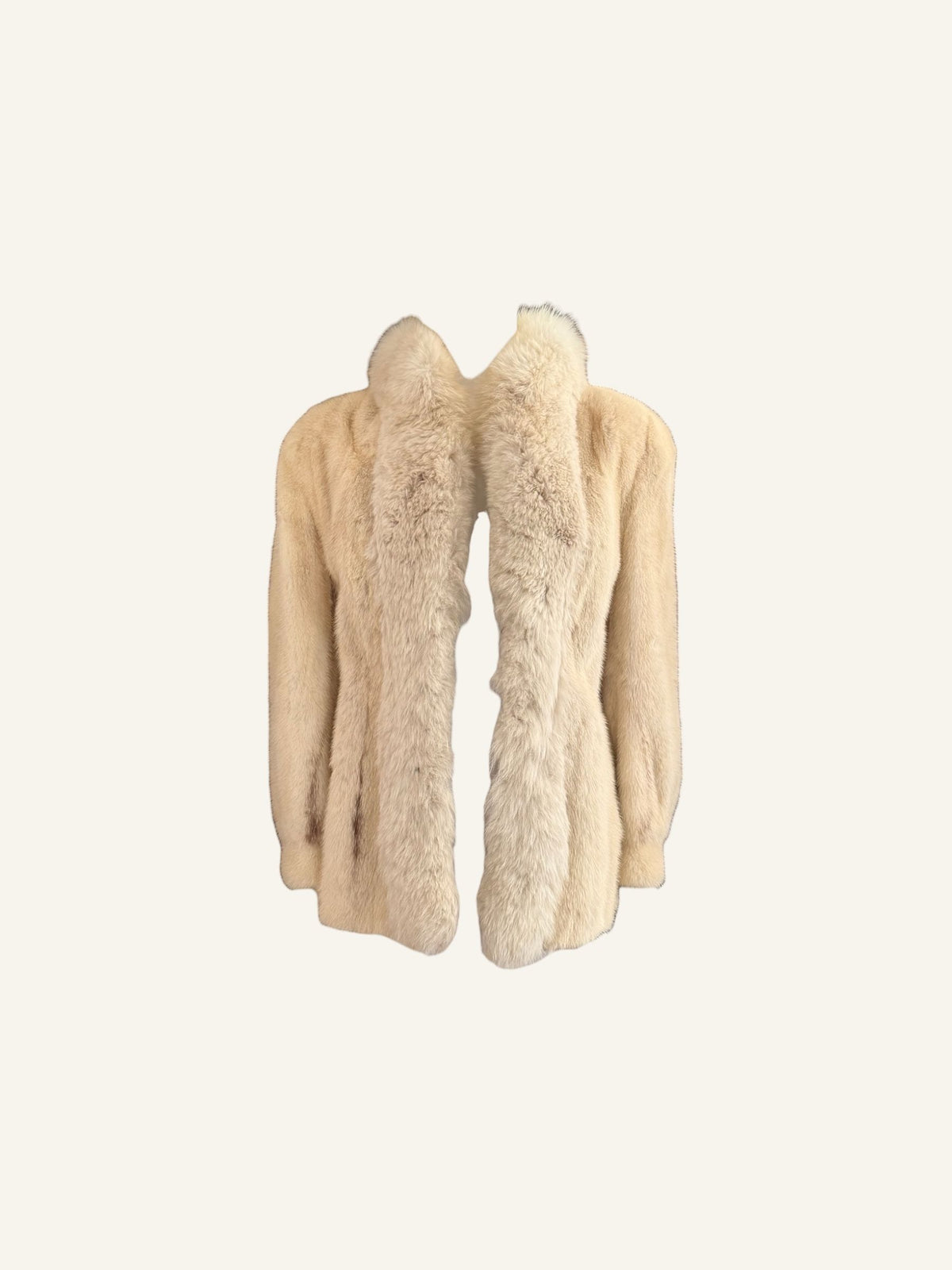Vintage White Fur Coat